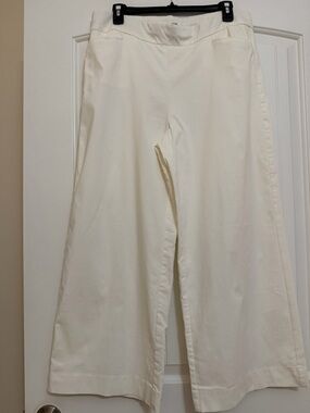 Chico's White Wide Leg Pants Sz 2R (12R)